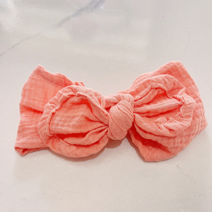 Wholesale Headband Gauze Kids Knotted Stretch Big Butterfly JDC-HD-DanN003