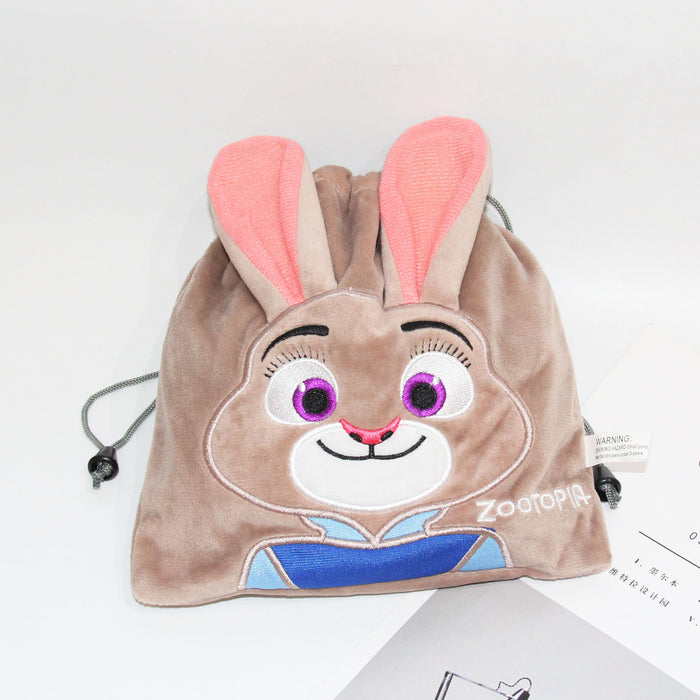 Wholesale Storage Bag Plush Cartoon Drawstring  MOQ3 JDC-SB-rongb003