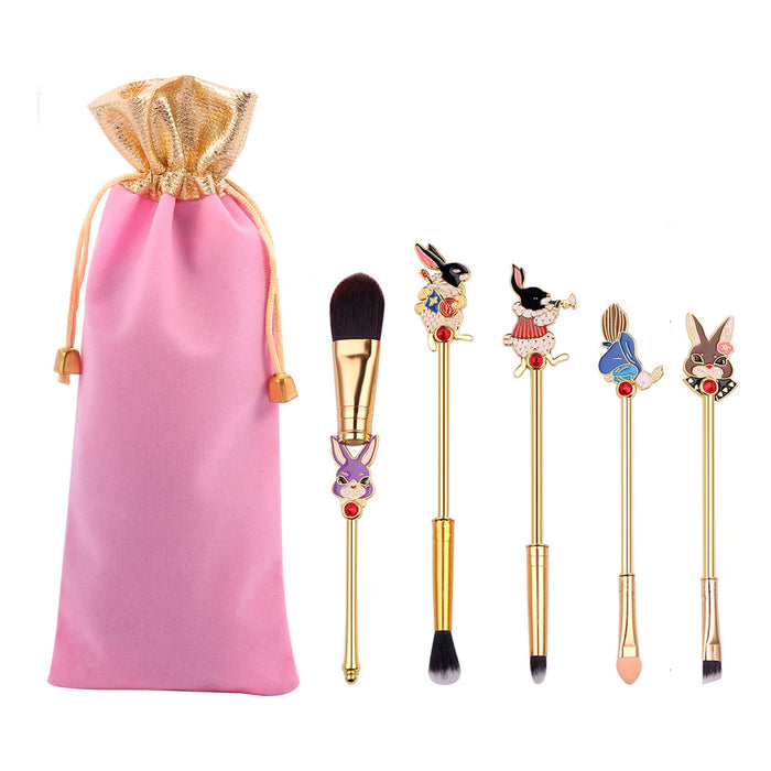 Wholesale Cartoon Man-made Fiber Makeup Brush Set (M) MOQ≥3 JDC-MB-GYu010