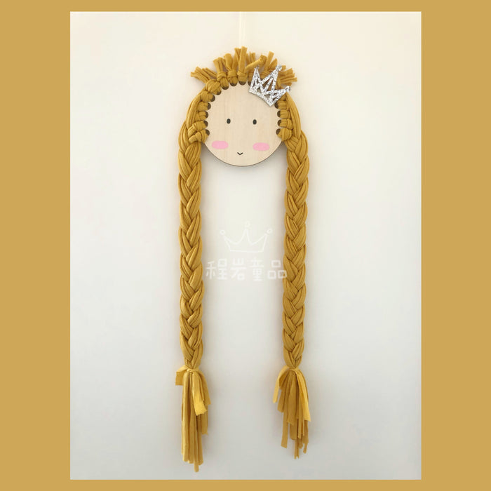 Wholesale INS Nordic style braid doll children's hairpin hair accessories storage belt wall hanging JDC-DC-CYan001