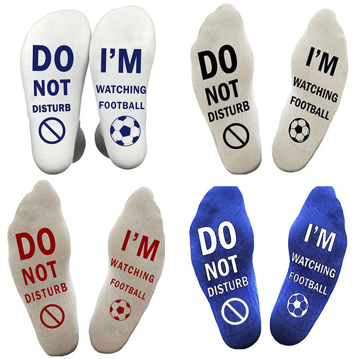 Wholesale Socks Cotton Letter Print Football Fans Socks MOQ≥2 JDC-SK-HuaL003