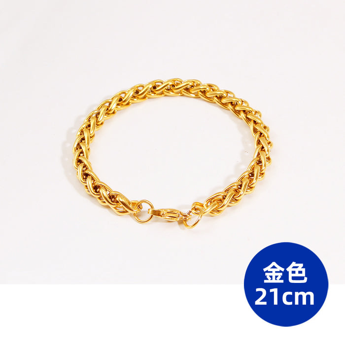 Jewelry WholesaleWholesale titanium steel flower basket chain keel bracelet JDC-BT-YuY006 Bracelet 翼语 %variant_option1% %variant_option2% %variant_option3%  Factory Price JoyasDeChina Joyas De China