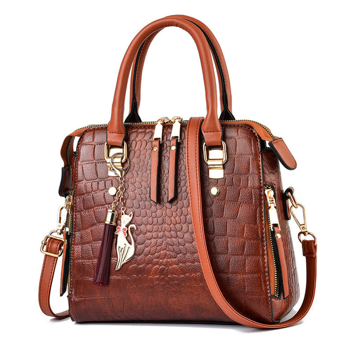 Wholesale Shoulder Bag PU Crocodile Pattern Handheld Diagonal JDC-SD-Baao002