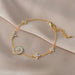 Jewelry WholesaleWholesale gold-plated pull shell octagonal Star Bracelet JDC-BT-YouH001 Bracelet 优涵 %variant_option1% %variant_option2% %variant_option3%  Factory Price JoyasDeChina Joyas De China