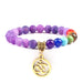 Jewelry WholesaleWholesale Aum Charm Beaded Alloy Color Stone Bracelet JDC-BT-JiuJ021 Bracelet 九江 %variant_option1% %variant_option2% %variant_option3%  Factory Price JoyasDeChina Joyas De China