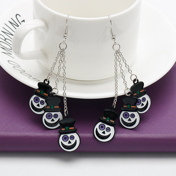 Wholesale Earrings Alloy Halloween Ghost Funny JDC-ES-Dsheng005