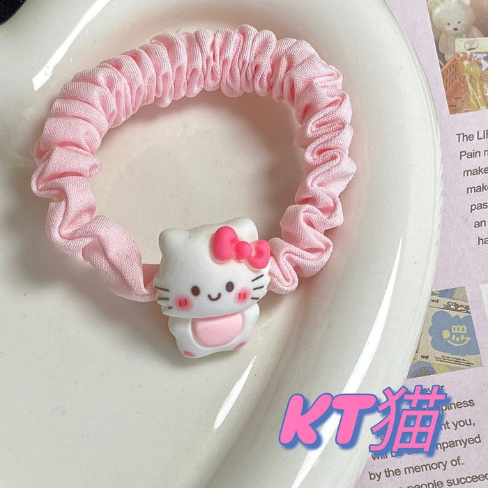 Wholesale Hair Scrunchies Cloth Acrylic Cute Cartoon Animation (M) MOQ≥2 JDC-HS-FuYuan012