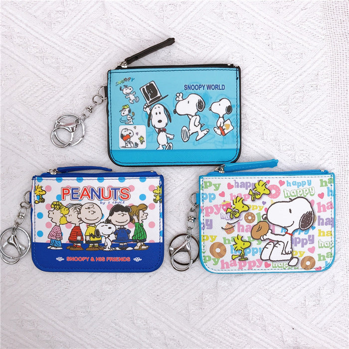 Wholesale Cartoon PU Card Holder Coin Purse Keychain (M) JDC-KC-YaLL009