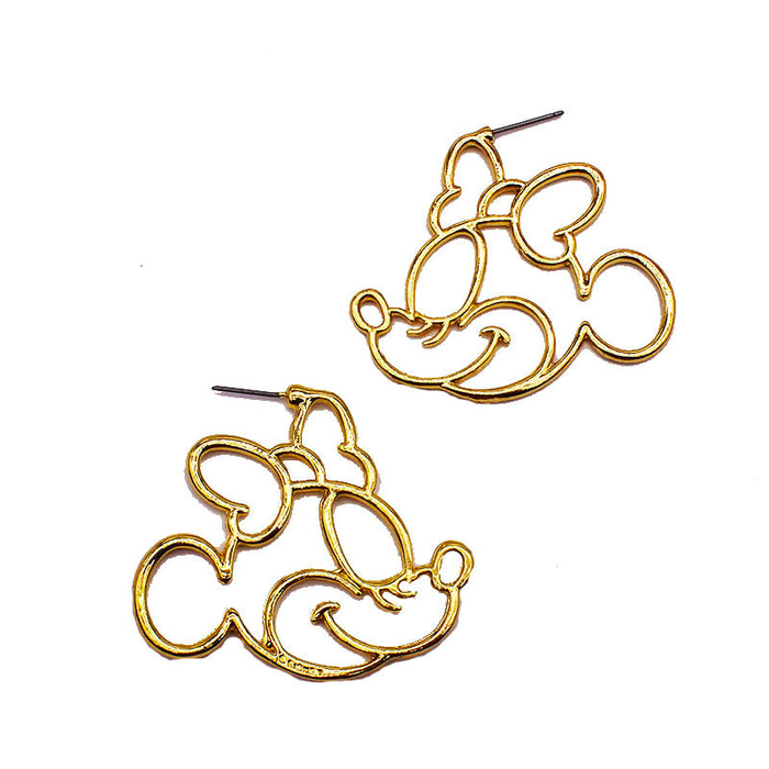 Jewelry WholesaleWholesale bow animal mouse cutout earrings JDC-ES-NT004 Earrings 妮头 %variant_option1% %variant_option2% %variant_option3%  Factory Price JoyasDeChina Joyas De China