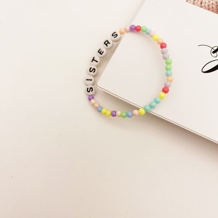 Wholesale Children's Millet Bead Bracelet DIY Color Beaded Candy Color MOQ≥2 JDC-BT-QingH006