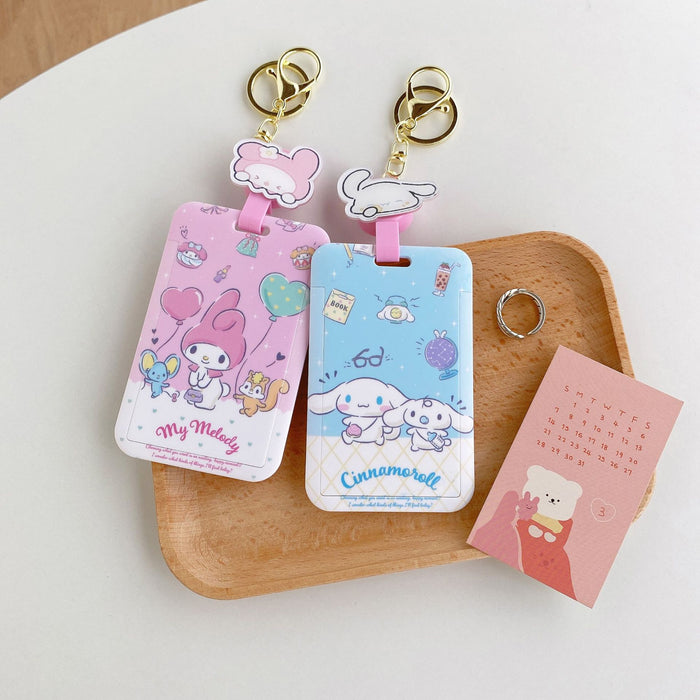 Wholesale Keychain Silicone Cute Cartoon Retractable Bus Card Holder MOQ≥2 (S) JDC-KC-JAD003