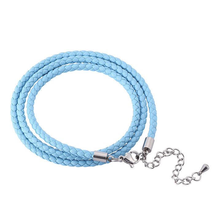 Jewelry WholesaleWholesale Braided Multilayer Leather Cord Stainless Steel Couple Bracelet JDC-BT-RShen018 Bracelet 日盛 %variant_option1% %variant_option2% %variant_option3%  Factory Price JoyasDeChina Joyas De China