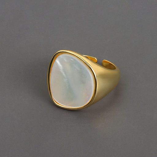 Jewelry WholesaleWholesale Shell Stone Copper Ring JDC-RS-YZM102 Rings 伊之美 %variant_option1% %variant_option2% %variant_option3%  Factory Price JoyasDeChina Joyas De China