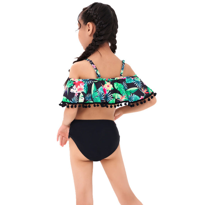 Jewelry WholesaleWholesale Kids Polyester Fiber Swimwear Split Bikini JDC-SW-YWXN002 Swimwear 伊琬轩娜 %variant_option1% %variant_option2% %variant_option3%  Factory Price JoyasDeChina Joyas De China