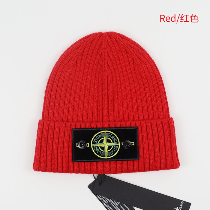 Wholesale Hat Acrylic Solid Color Thickened Pullover Knitted Cap MOQ≥2 (F) JDC-FH-HongHong004