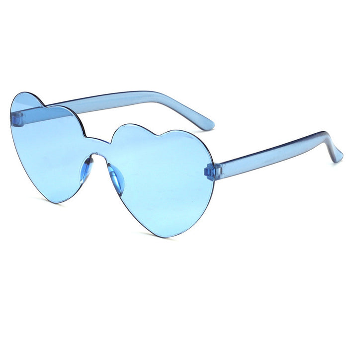 Wholesale PC material fashion love sunglasses men and women same style JDC-SG-AoMing001