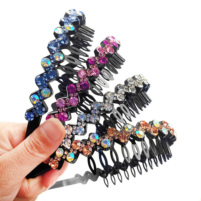 Wholesale Headband Rhinestone Resin MOQ≥10 JDC-HD-TaoQ001