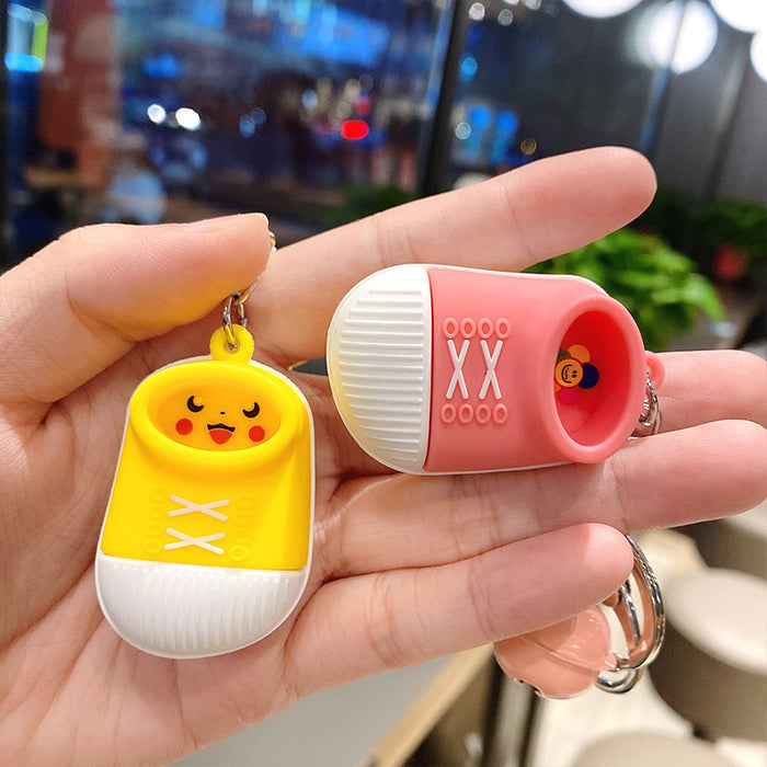 Wholesale keychain PVC soft glue cute cartoon three-dimensional doll schoolbag pendant MOQ≥2 JDC-KC-LeZ021