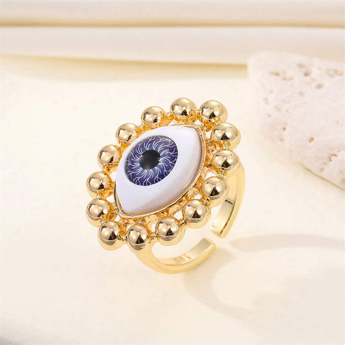 Jewelry WholesaleWholesale Alloy Devil's Eye Ring MOQ≥6 JDC-RS-Juej002 Rings 觉际 %variant_option1% %variant_option2% %variant_option3%  Factory Price JoyasDeChina Joyas De China