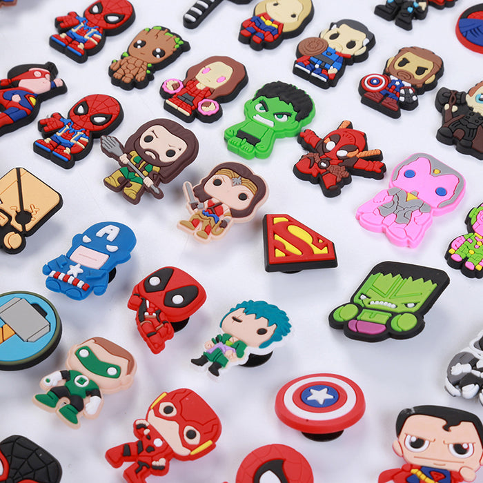 Wholesale Croc Charms Random 100pcs Cartoon Cute PVC DIY Accessories (M) JDC-CCS-YiiShang003