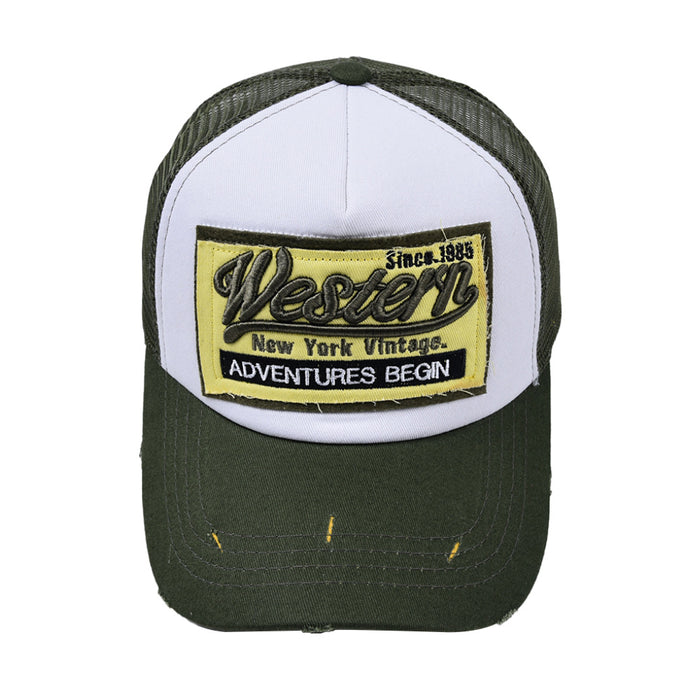 Wholesale Patch Baseball Mesh Cap Western Hat MOQ≥2 JDC-FH-WenR018