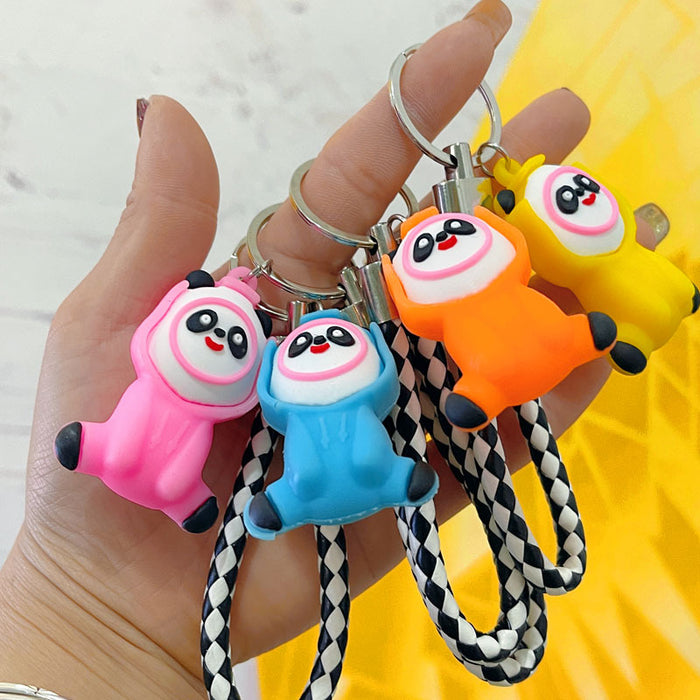 Jewelry WholesaleWholesale Cartoon Silicone Panda Keychain JDC-KC-Yonuo004 Keychains 柚诺 %variant_option1% %variant_option2% %variant_option3%  Factory Price JoyasDeChina Joyas De China