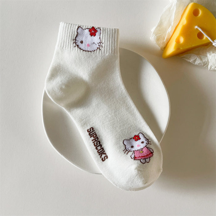 Wholesale summer thin socks women's socks cartoon cute JDC-SK-YMS004