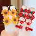 Jewelry WholesaleWholesale Cute Sunflower Hair Clip Hair Ring JDC-HS-WeiS001 Hair Scrunchies 唯尚 %variant_option1% %variant_option2% %variant_option3%  Factory Price JoyasDeChina Joyas De China