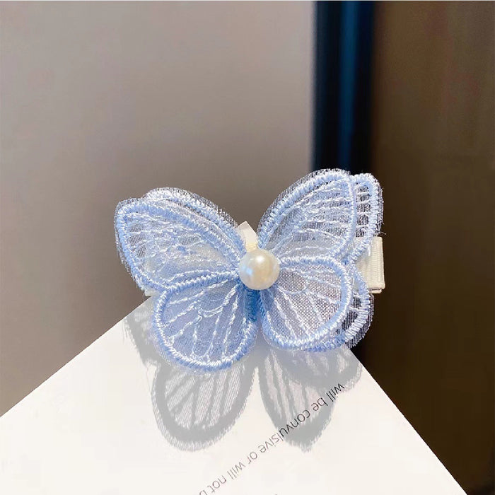 Jewelry WholesaleWholesale embroidery children's Butterfly Hair Clip JDC-HC-YiL002 Hair Clips 艺麟 %variant_option1% %variant_option2% %variant_option3%  Factory Price JoyasDeChina Joyas De China