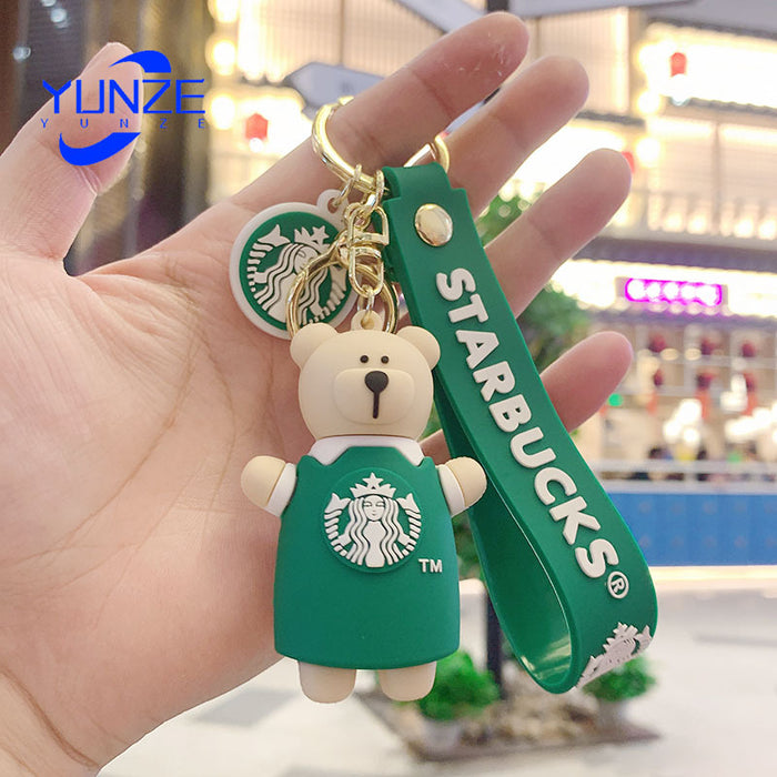 Wholesale Cartoon PVC Cute Bear Keychain (F) JDC-KC-YunZ001