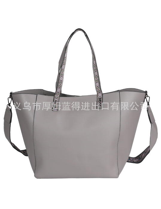 Wholesale Shoulder Bag Canvas Vintage Print Large Capacity Tote Bag Diagonal MOQ≥3 JDC-SD-HMLD003