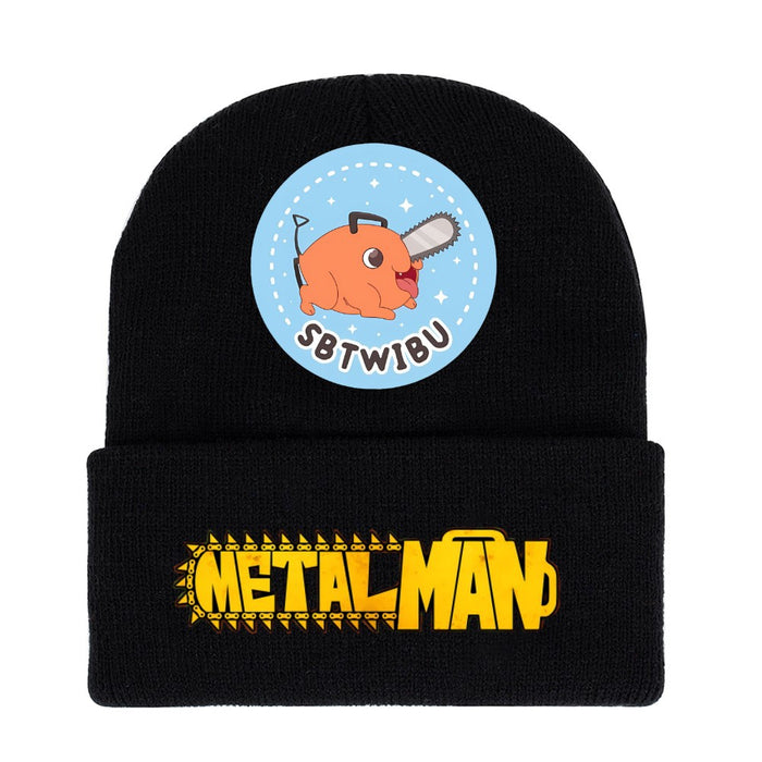 Wholesale Hat Acrylic Warm Cartoon Printing Roll Brim Knit Hat (M) JDC-FH-WDM008