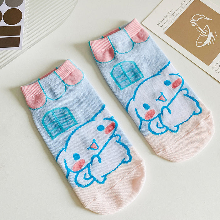 Wholesale cartoon socks straight cute pumps JDC-SK-CYu012