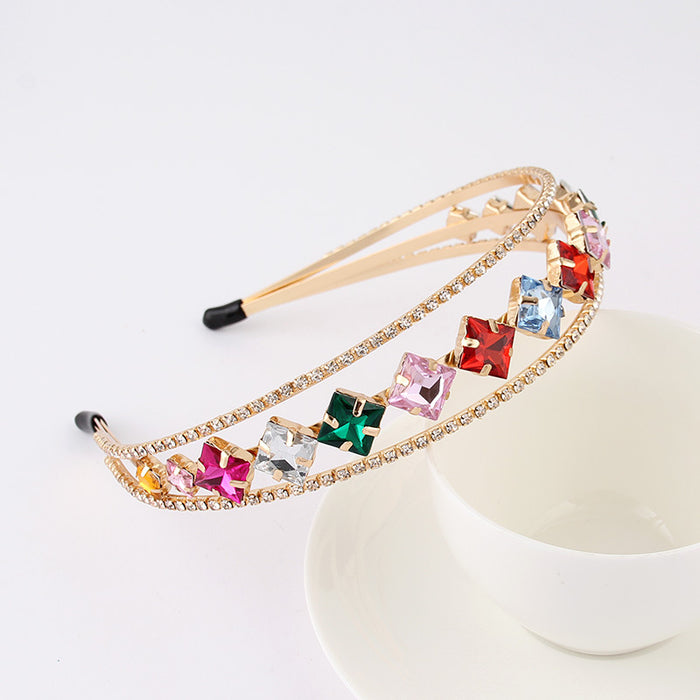 Jewelry WholesaleWholesale Metal Rhinestone Headband MOQ≥10 JDC-HD-YCh001 Headband 一诚 %variant_option1% %variant_option2% %variant_option3%  Factory Price JoyasDeChina Joyas De China