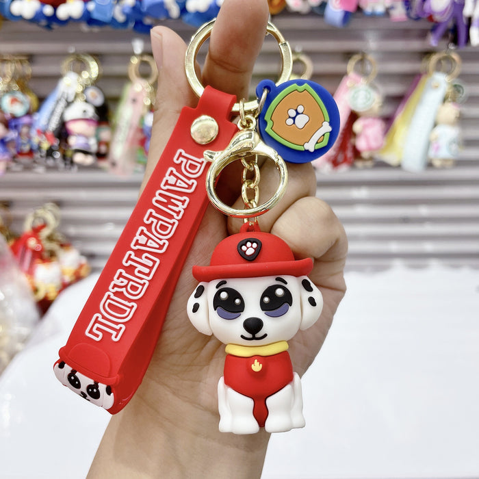 Wholesale Cartoon Dog Soft Rubber Alloy Cute Keychain (M) MOQ≥2 JDC-KC-JuShu007