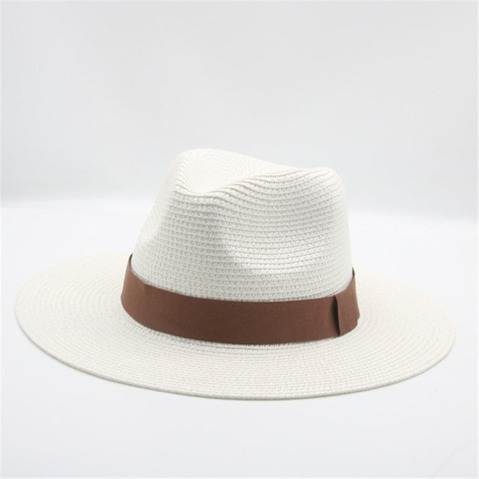 Jewelry WholesaleWholesale Black Belt Outdoor Beach Straw Hat JDC-FH-Guanchuan003 Fashionhat 冠川 %variant_option1% %variant_option2% %variant_option3%  Factory Price JoyasDeChina Joyas De China