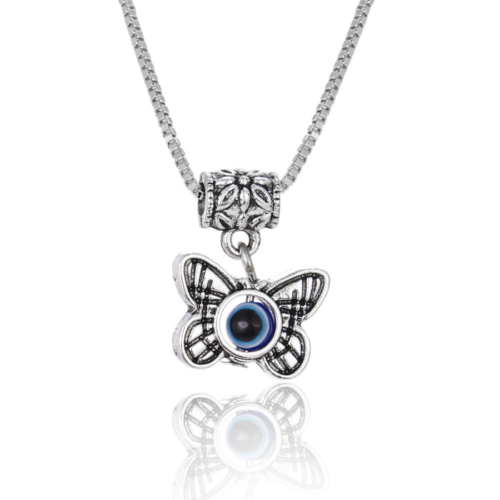 Wholesale Blue Eyes Animal Pendant Box Chain Clavicle Chain JDC-NE-YinH029