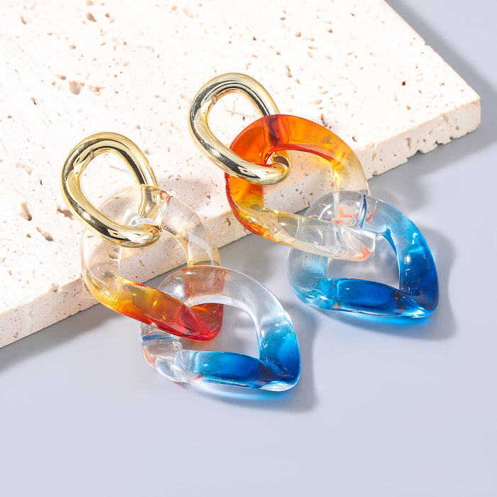 Jewelry WholesaleWholesale resin geometric earrings earrings JDC-ES-JL968 Earrings 氿乐 %variant_option1% %variant_option2% %variant_option3%  Factory Price JoyasDeChina Joyas De China