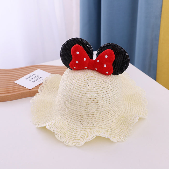 Jewelry WholesaleWholesale thin children's sunshade hat sunscreen Princess Beach Hat JDC-FH-Andie002 Fashionhat 暗蝶 %variant_option1% %variant_option2% %variant_option3%  Factory Price JoyasDeChina Joyas De China