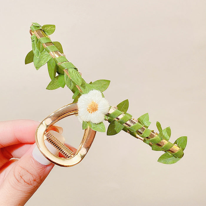 Wholesale Summer Breath Flower Metal Grab Clip JDC-HC-I397