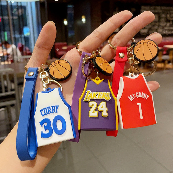 Wholesale Keychains PVC Cute Jersey JDC-KC-MXiong015