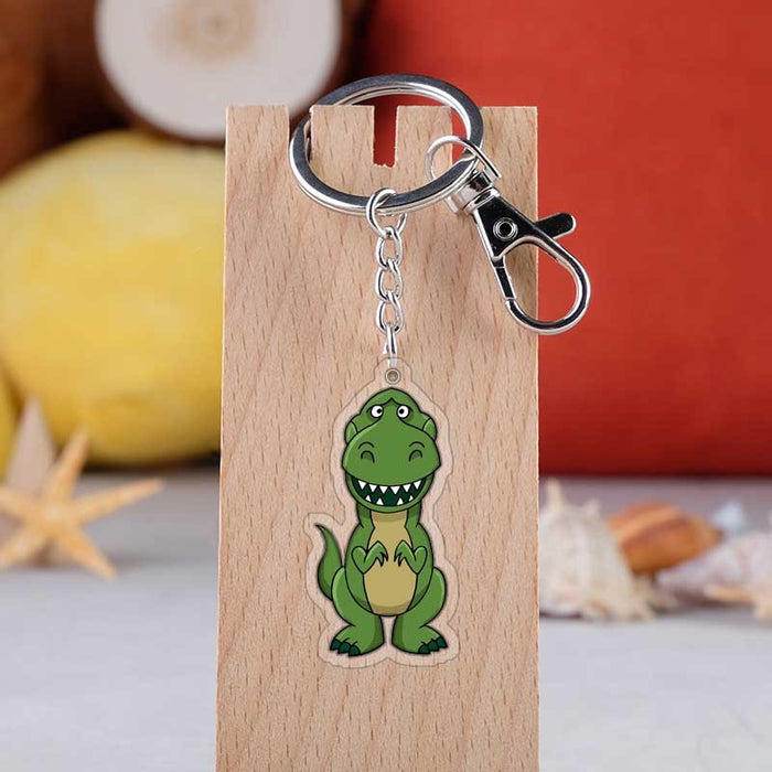 Wholesale fork pendant cartoon acrylic keychain MOQ≥2 JDC-KC-KaMan002