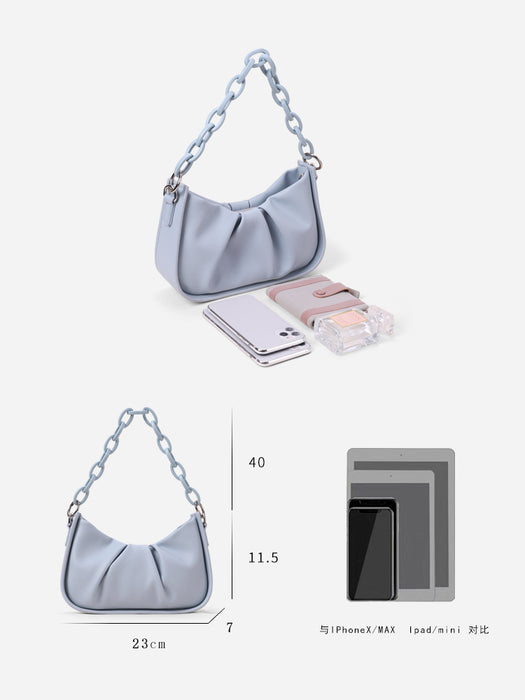 Jewelry WholesaleWholesale Acrylic Chain PU Leather Underarm Bag Handbag JDC-HB-Yanluo003 Handbags 燕罗 %variant_option1% %variant_option2% %variant_option3%  Factory Price JoyasDeChina Joyas De China