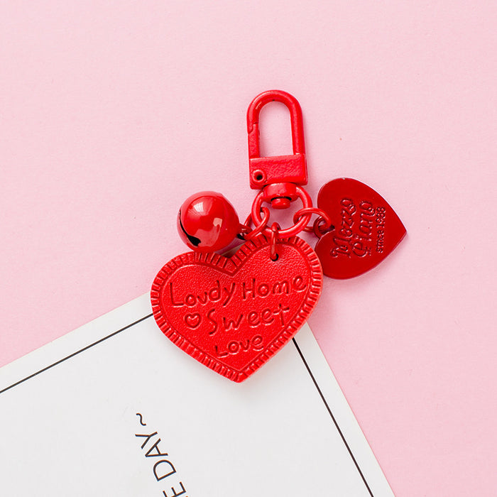 Wholesale Color Heart Leather Keychain JDC-KC-QiaM010