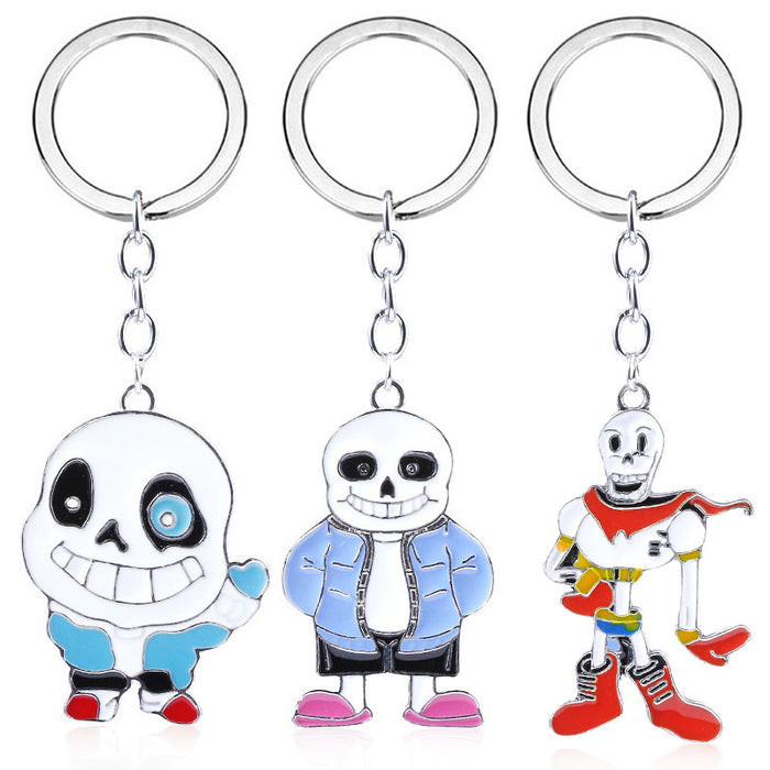 Wholesale Skull Cartoon Keychain Halloween Metal Pendant JDC-KC-YouM005