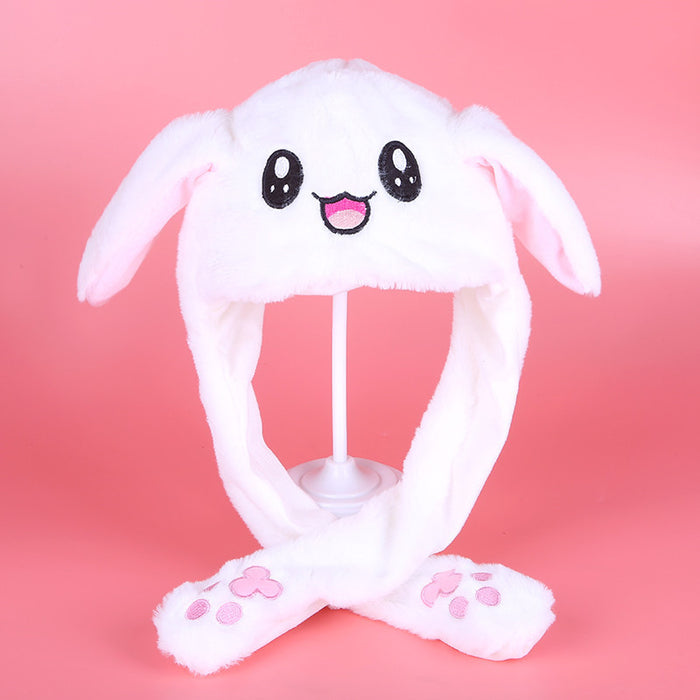 Wholesale Hat Rabbit Velvet Cute Cartoon Hat with Moving Ears MOQ≥3 (M) JDC-FH-KaiNuo001