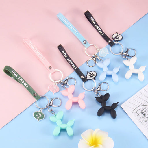 Jewelry WholesaleWholesale Cartoon Cute Epoxy Balloons Dog Keychain JDC-KC-HongW001 Keychains 鸿文 %variant_option1% %variant_option2% %variant_option3%  Factory Price JoyasDeChina Joyas De China