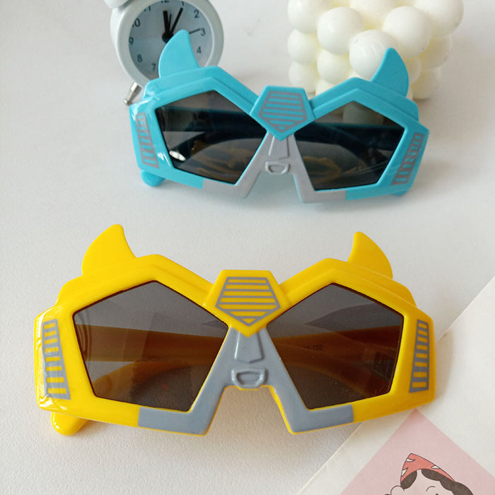 Jewelry WholesaleWholesale Silicone PC Cartoon Robot Kids Sunglasses JDC-SG-JingM008 Sunglasses 镜美 %variant_option1% %variant_option2% %variant_option3%  Factory Price JoyasDeChina Joyas De China