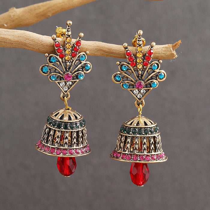 Jewelry WholesaleWholesale ethnic wind long bell earrings  JDC-ES-KaiQ038 Earrings 凯庆 %variant_option1% %variant_option2% %variant_option3%  Factory Price JoyasDeChina Joyas De China