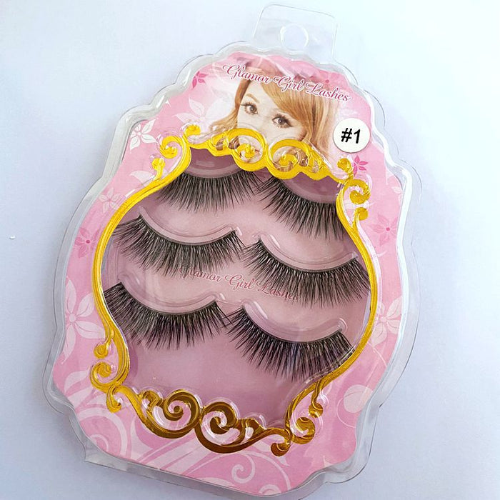 Jewelry WholesaleWholesale 3D transparent cross-sectional stem false eyelashes 3 pairs JDC-EY-YEZ003 Eyelashes 雅尔姿 %variant_option1% %variant_option2% %variant_option3%  Factory Price JoyasDeChina Joyas De China